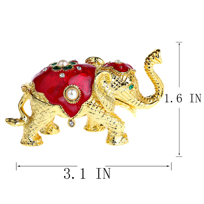 Gold Elephant Figurine