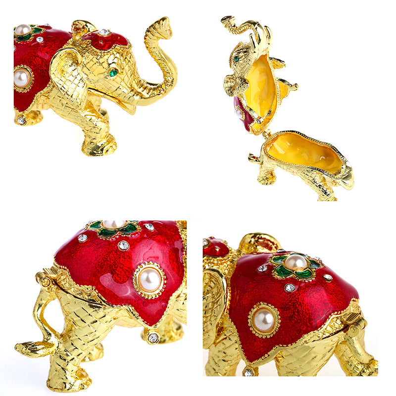 Gold Elephant Figurine